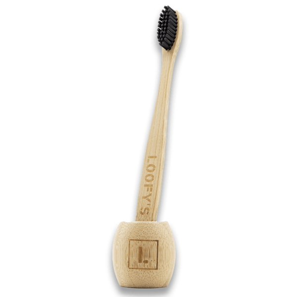 Loofys-tandenborstelhouder+tandenborstel-zwart-1