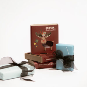 kerst kaart rendier loofys