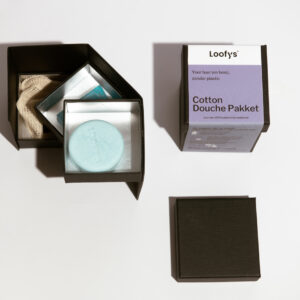 cotton douche pakket loofys