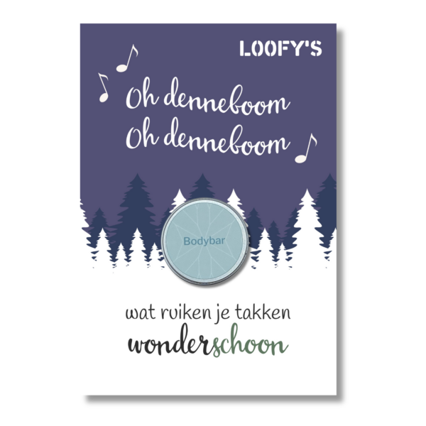Oh denneboom kerst kaart loofys
