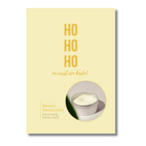 kerst kaart lotion loofys