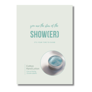 kerst kaart lotion loofys