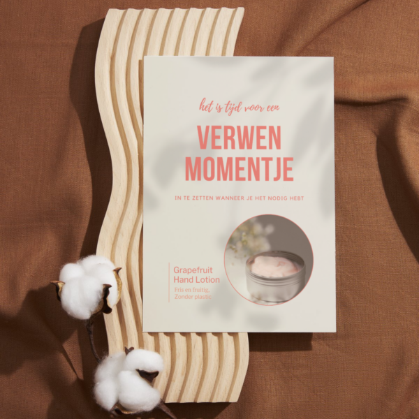 kerst kaart lotion loofys