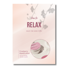 kerst kaart lotion loofys
