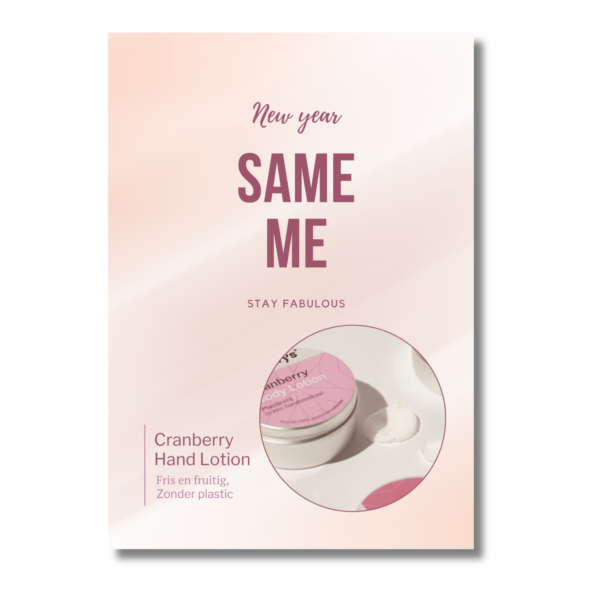 kerst kaart lotion loofys