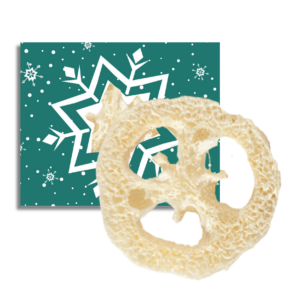 kerst kaartje loofah lichaam scrub loofys